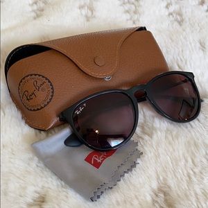 Ray-Ban polarized black Erika sunglasses